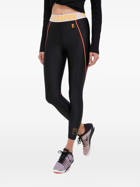  P.e Nation Logo Waistband Leggings - Black 