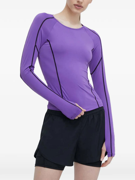 P.e Nation Long-sleeve Cutout Top - Purple 