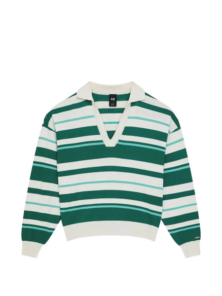  P.e Nation Retreat Striped Sweater - Green 