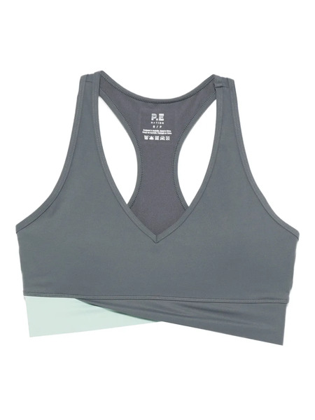  P.e Nation Wander Crossover Sports Bra - Grey 