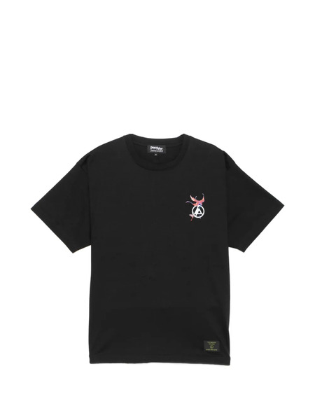  Peace And After Graphic Crew-neck T-shirt - Black 