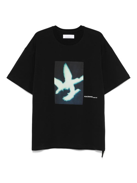  Peacemaker Oamc Dark Flower T-shirt - Black 