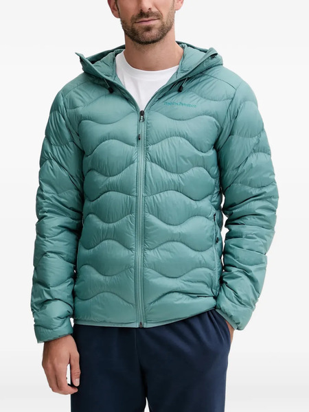  Peak Performance Helium Quilted Hooded Jacket - Blue 