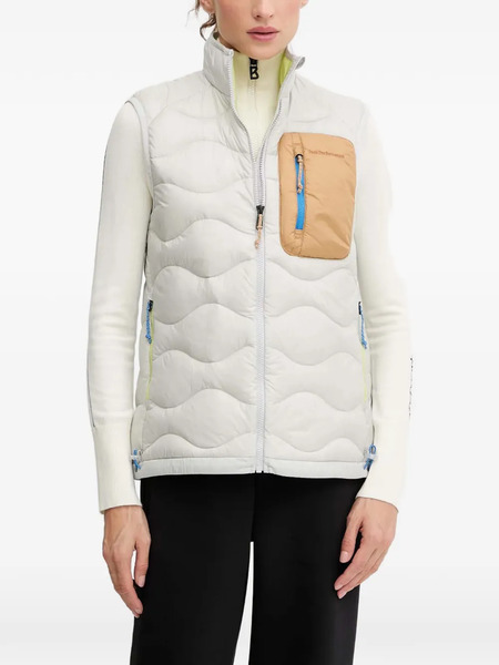  Peak Performance Helium Quilted Pocket Vest - White 