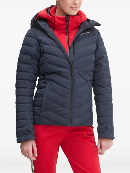  Peak Performance Hooded Quilted Ski Jacket - Blue 