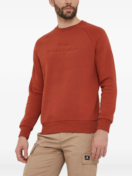  Peak Performance Logo-embroidered Sweatshirt - Orange 