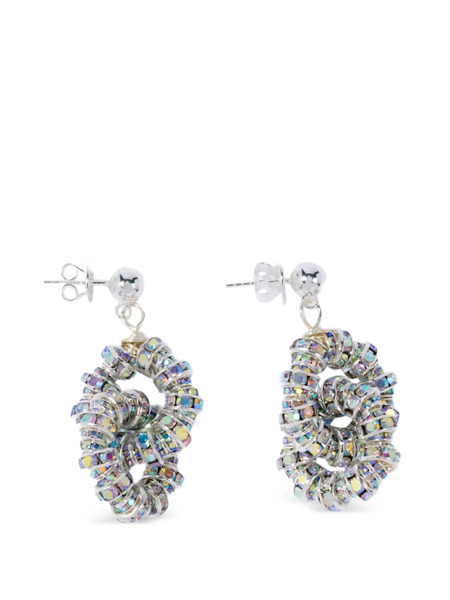 Pearl Octopuss. Y Embellished Earrings - Silver 