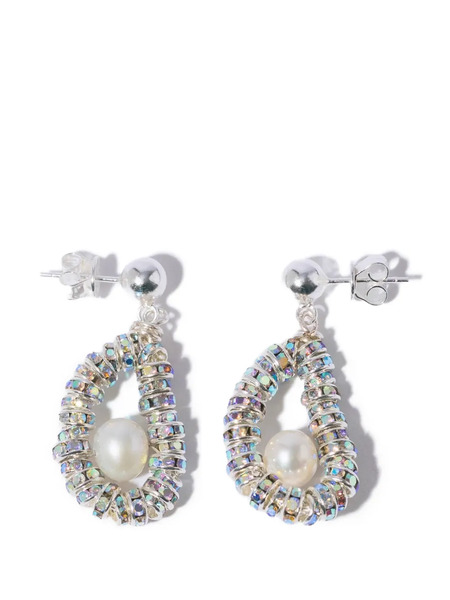  Pearl Octopuss. Y Pearl Beaded Earrings - Silver 