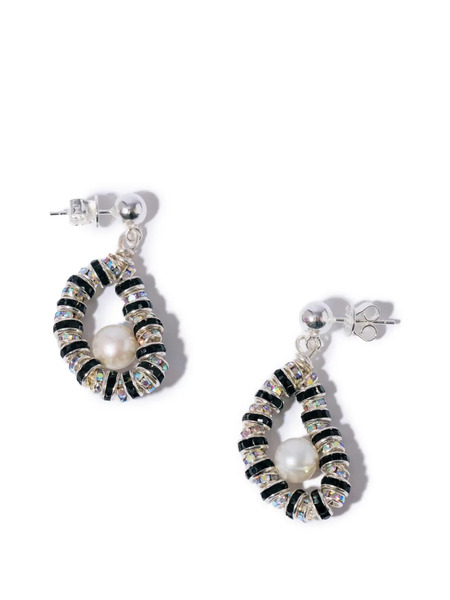  Pearl Octopuss. Y Pearl Embellished Drop Earrings - Silver 