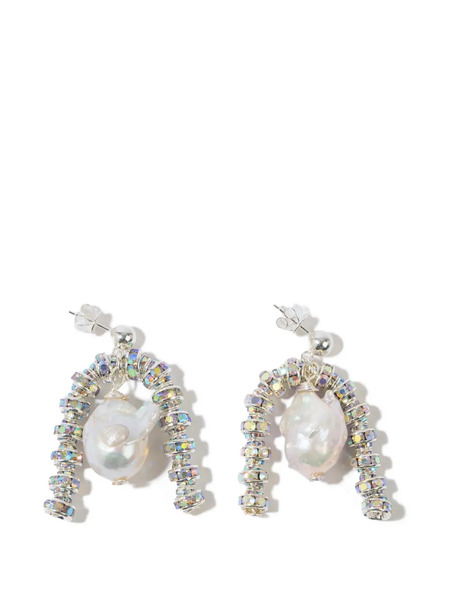  Pearl Octopuss. Y Pearl Embellished Earrings - Silver 