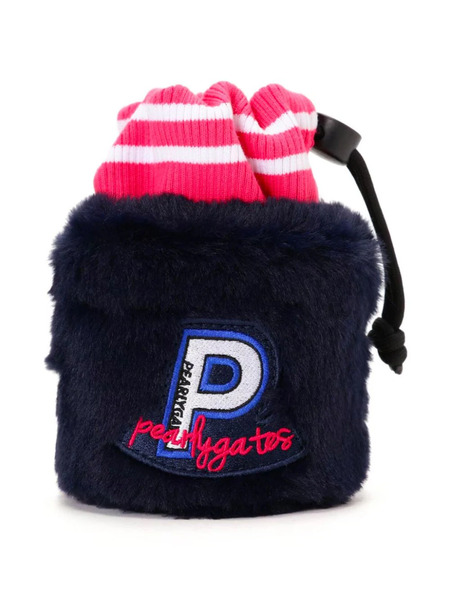  Pearly Gates Logo-appliqué Pouch - Blue 
