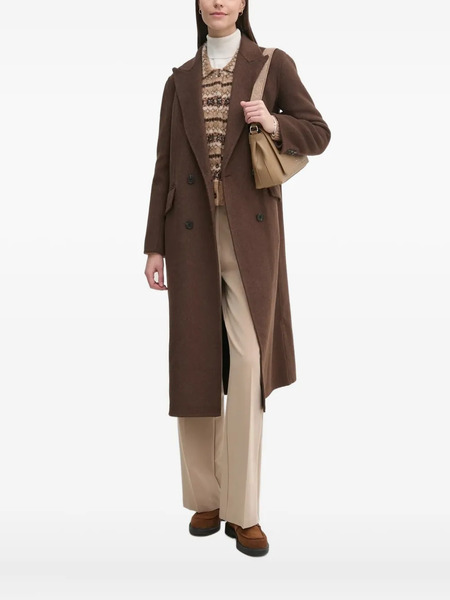  Pedro Del Hierro Double-breasted Coat - Brown 