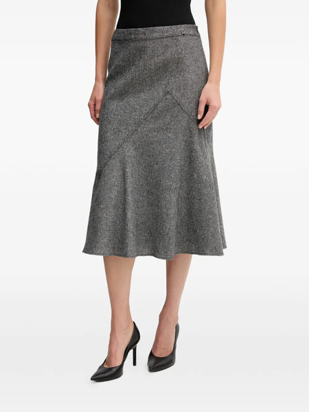  Pedro Del Hierro Grey Midi Skirt 