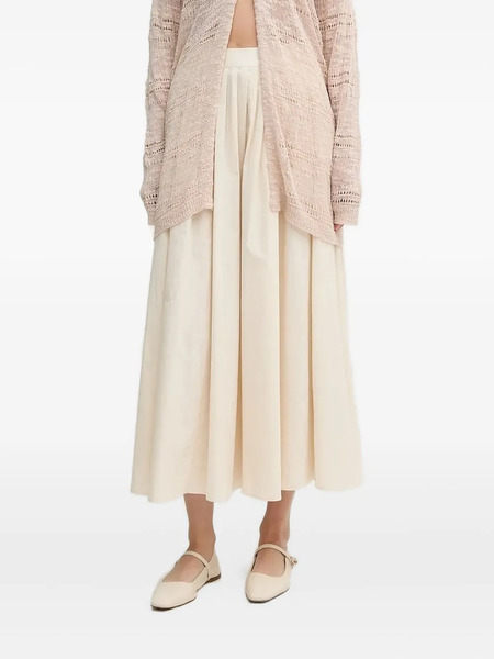  Pedro Del Hierro Pleated Midi Skirt - White 