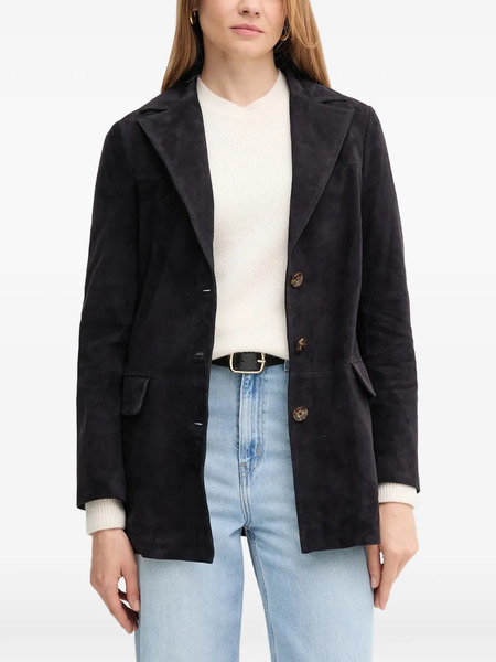  Pedro Del Hierro Suede Blazer - Blue 