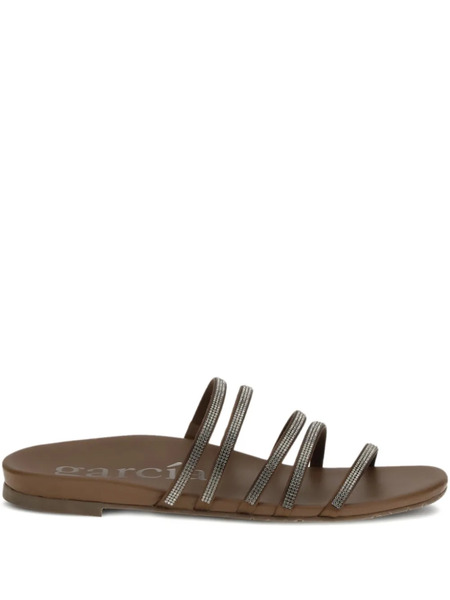  Pedro Garcia Beatrix Embellished-straps Sandals - Brown 