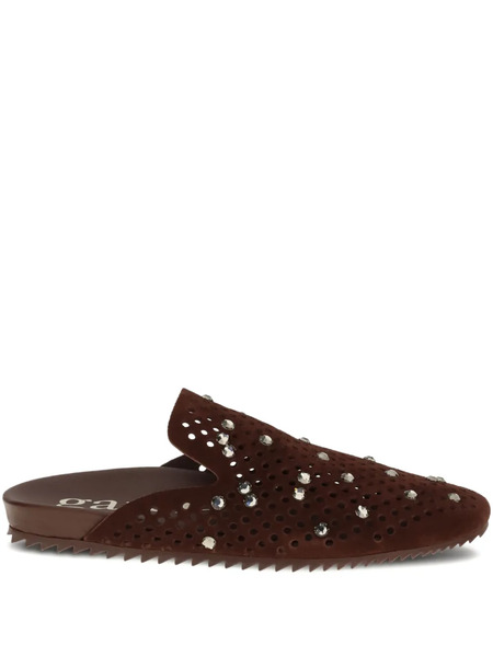  Pedro Garcia Braidy Perforted Sandals - Brown 