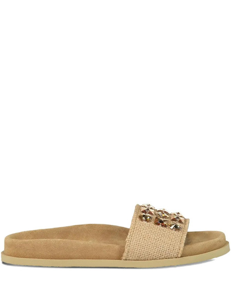  Pedro Garcia Dolomita Embellished Sandals - Neutrals 