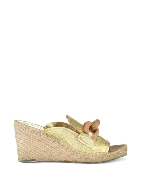  Pedro Garcia Oliveta Wedge Sandals - Gold 