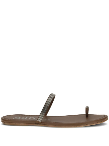  Pedro Garcia Pita Embellished Sandals - Brown 