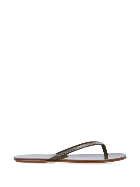  Pedro Garcia Prune Rhinestone-embellished Sandals - Green 