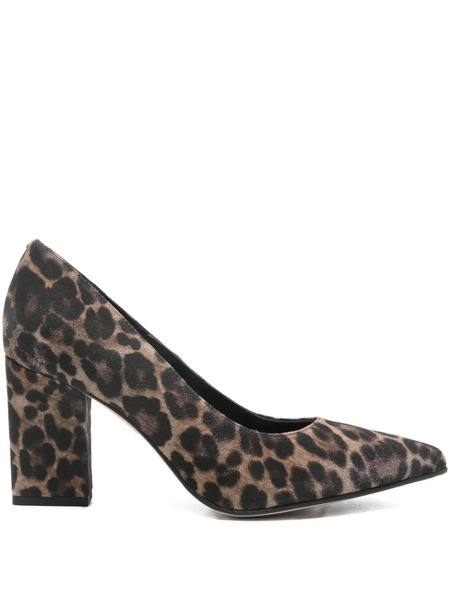  Pedro Miralles Leopard-print Pointed-toe Pumps - Brown 