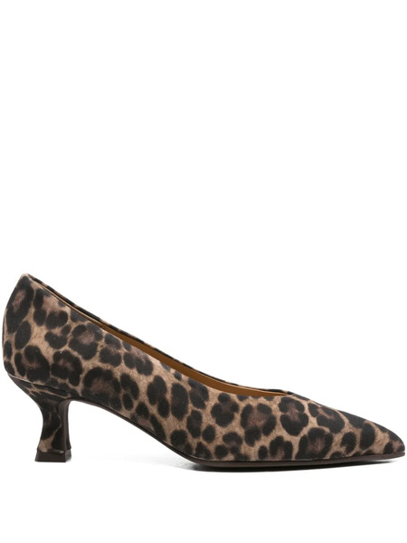  Pedro Miralles 60mm Leopard-print Pointed-toe Pumps - Brown 