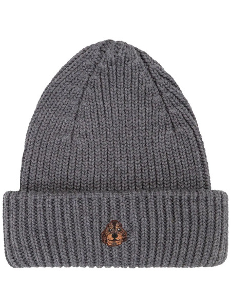  Pelo Foundation Dog-appliqué Beanie - Grey 