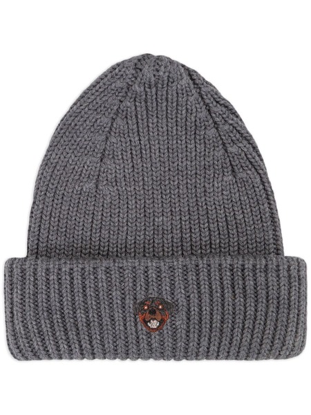  Pelo Foundation Dog-appliqué Beanie - Grey 
