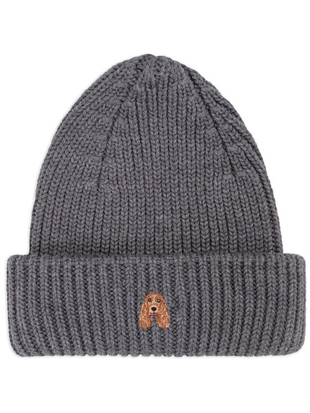  Pelo Foundation Dog-appliqué Beanie - Grey 
