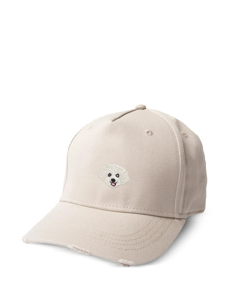  Pelo Foundation Embroidered Distressed Baseball Cap - Neutrals 