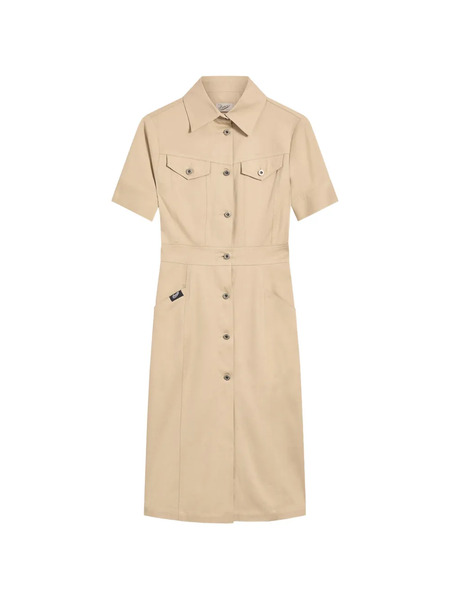  Pence Button Pocket Dress - Neutrals 