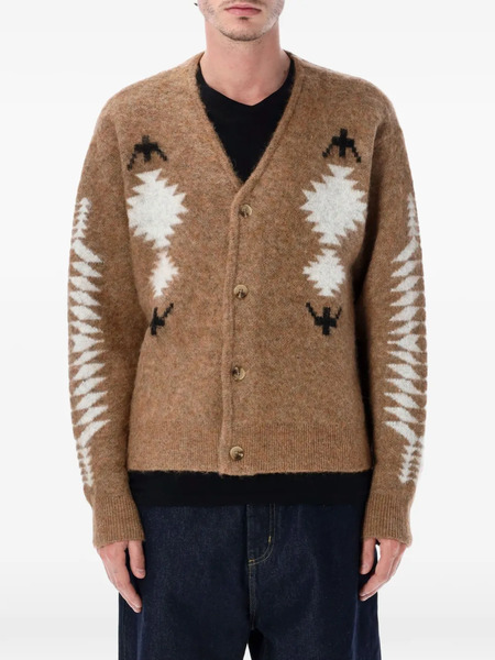  Pendleton Patterned Cardigan - Brown 