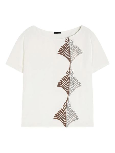  Pennyblack Embellished-leaf T-shirt - White 