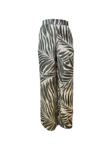  Pennyblack Leaf-printed Trousers - Green 