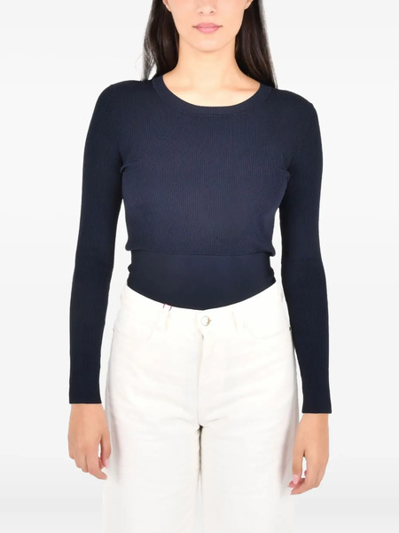  Pennyblack Tie Ribbed Sweater - Blue 