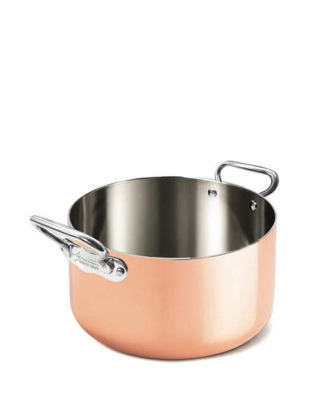  Pentole Agnelli Copper Handled Pan - Orange 