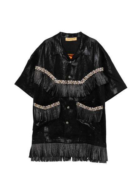  Penultimate Fringe-embellished Shirt - Black 
