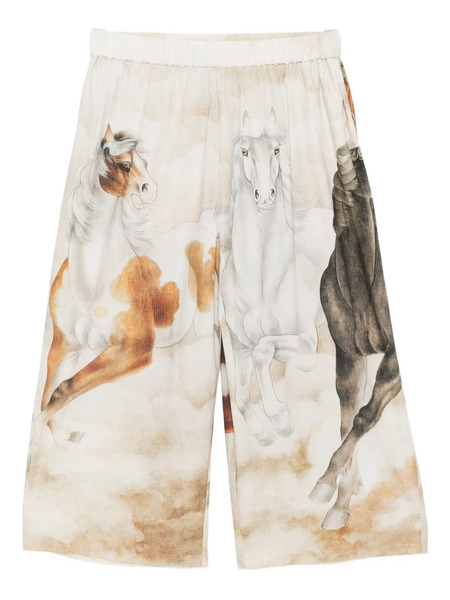  Penultimate Graphic-print Trousers - Neutrals 