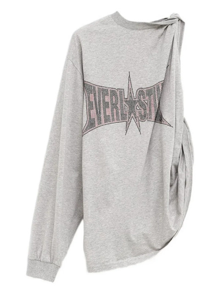 Pepa Salazar Asymmetric T-shirt - Grey 