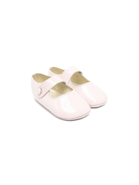  Pèpè Amy Patent Leather Crib Shoes - Pink 