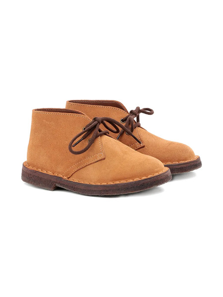  Pèpè Bobby Suede-leather Lace-up Boots - Brown 