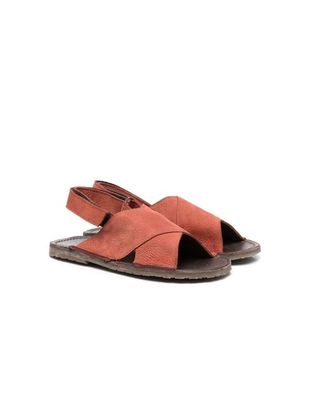  Pèpè Crossover Suede Sandals - Brown 