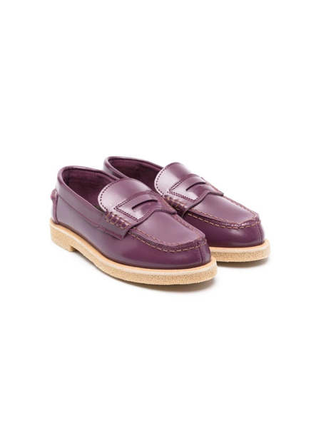  Pèpè François Leather Loafers - Purple 