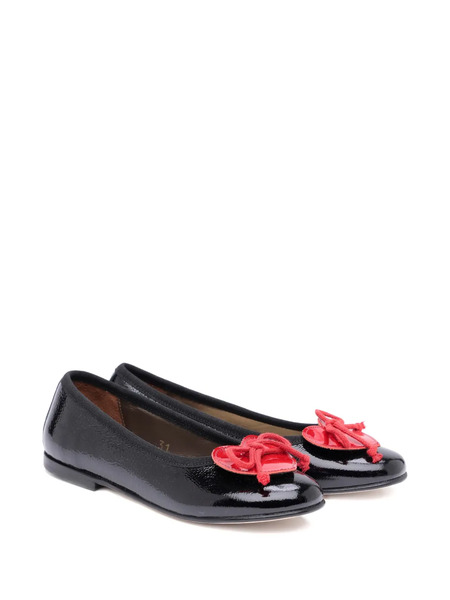  Pèpè Heart-appliqué Ballet Flats - Black 