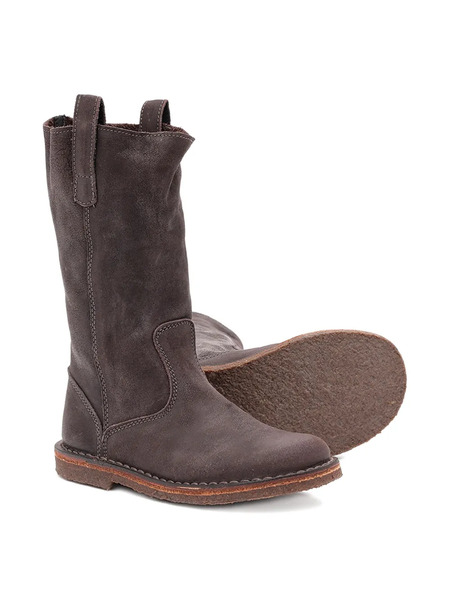  Pèpè Joanne Calf-leather Pull-on Boots - Grey 