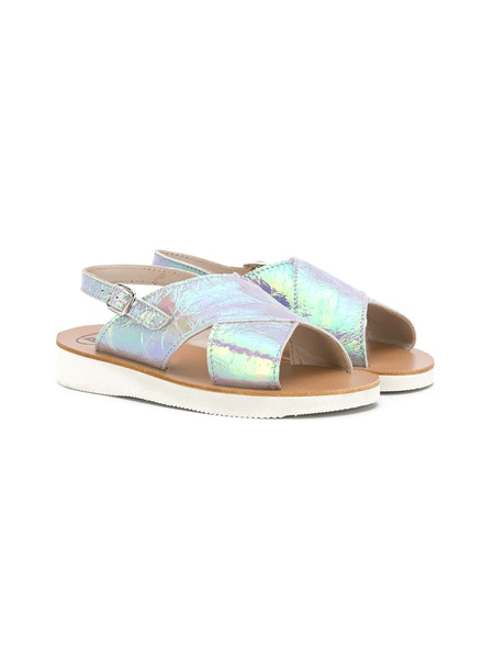  Pépé Kids Holographic Sandals - Purple 