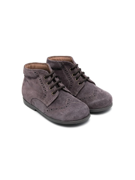  Pèpè Lace-up Suede Boots - Purple 