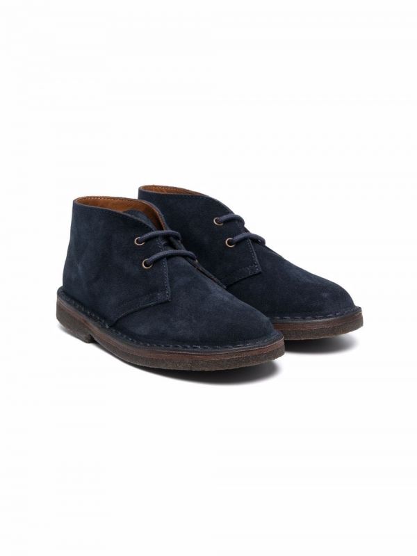  Pèpè Lace-up Suede Desert Boots - Blue 
