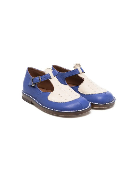  Pèpè Laura Two-tone Cut-out Shoes - Blue 